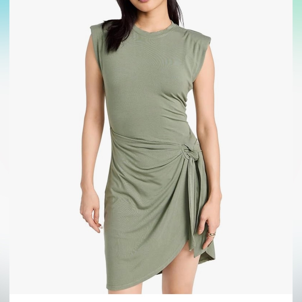 NWT Jonathan Simkhai Women's Tamar Clean Stretch Jersey T-Shirt Dress - Medium